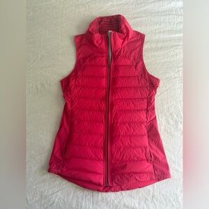 Lululemon fitted vest, pink/red, size 6